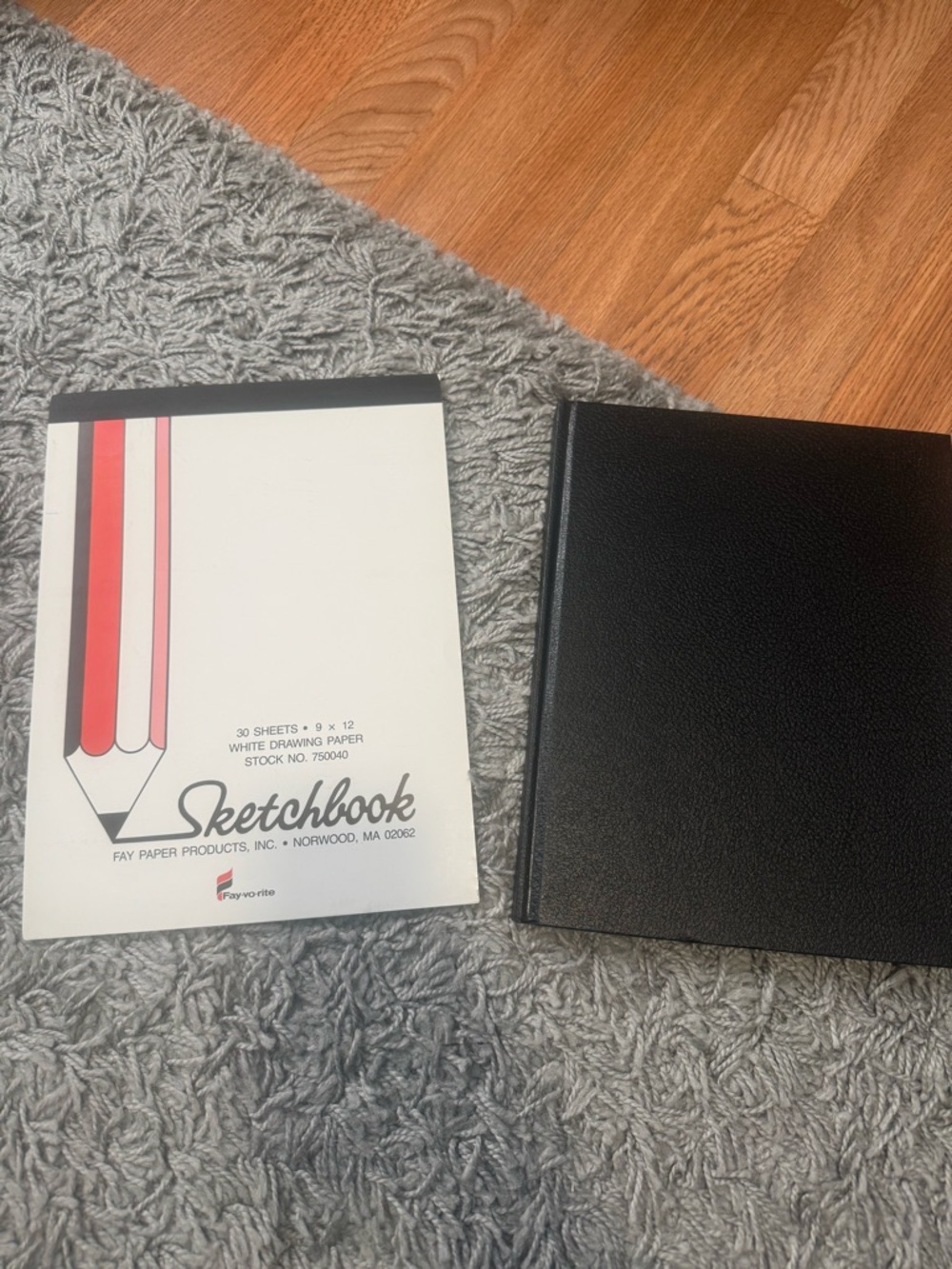 NWT Canson Hard Cover Sketch Book & Fay Paper Sketch Pad Bundle Set Art Supplies